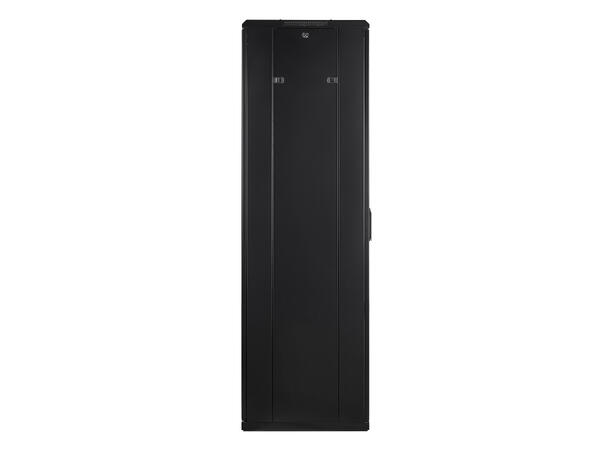 LinkIT Network Rack Cabinet 42U Black W600xD600xH1983, Glass - Perforated 