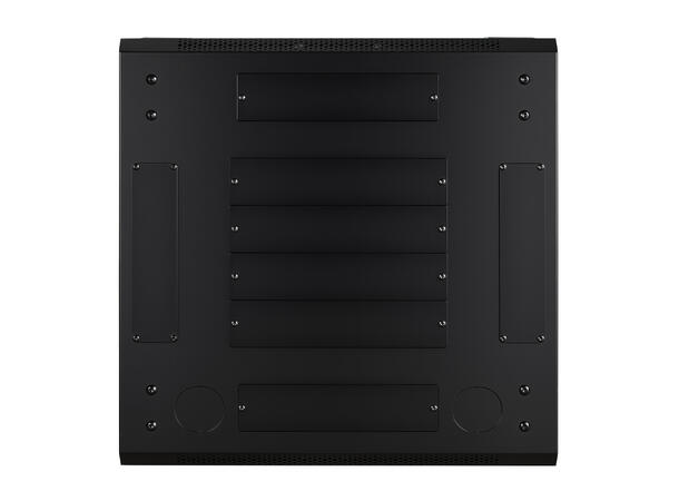 LinkIT Network Rack Cabinet 42U Black W600xD600xH1983, Glass - Perforated 