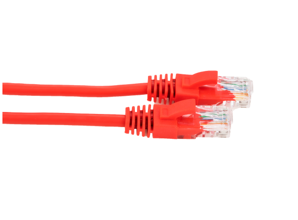 LinkIT Patch U/UTP Cat5e Röd 3m AWG 26/7 | PVC 
