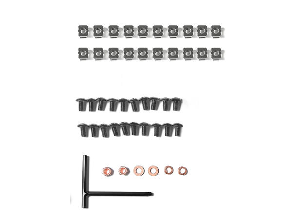 LinkIT Wall Cabinet 19' 20U Black W600xD600xH993 | Glass 