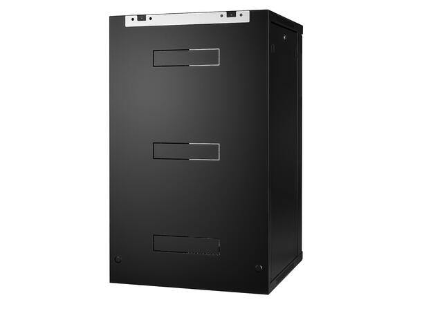 LinkIT Wall Cabinet 19' 20U Black W600xD600xH993 | Glass 