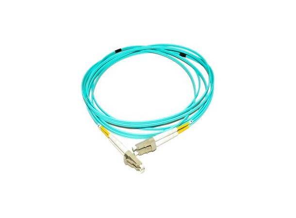 LinkIT fibersnor OM4 LC/LC 2m Duplex | MM | LSZH | Aqua 