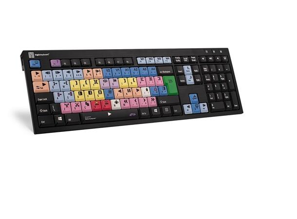 Logickeyboard Avid Media Composer PC Tangentbord USB Astra 2 Backlight 