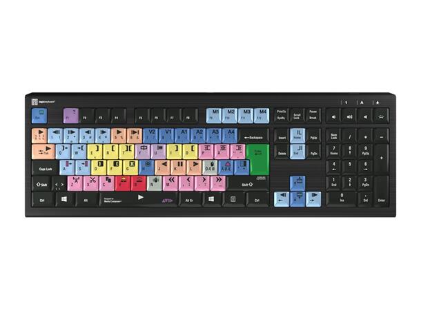 Logickeyboard Avid Media Composer PC Tangentbord USB Astra 2 Backlight 