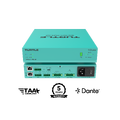 Turtle AV Dante Power Amp 150 Class D Amplifier 2x 75W APM outputs