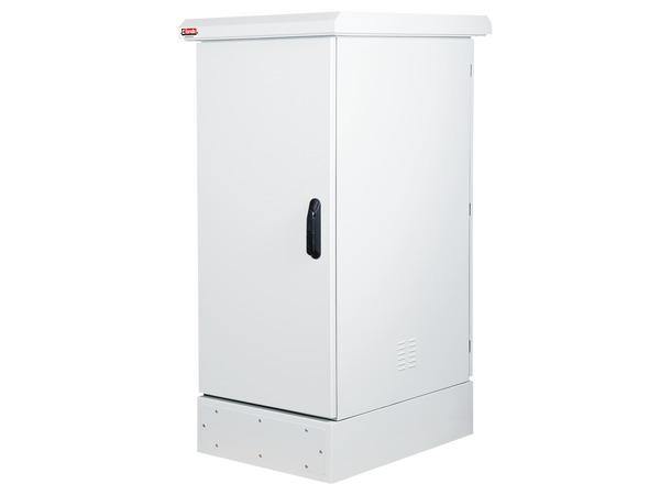 Lande Outdoor rack IP65 26U W600xD800 Plinth h:200mm, RAL7035, double isolat. 