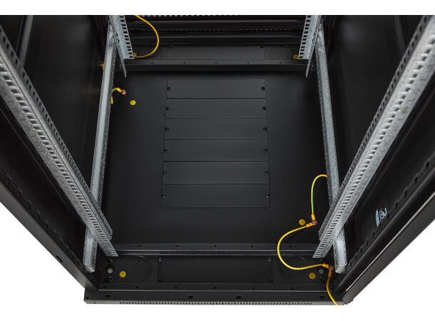 LinkIT Network Rack Cabinet 42U Black W600xD800xH1983, Glass - Perforated 