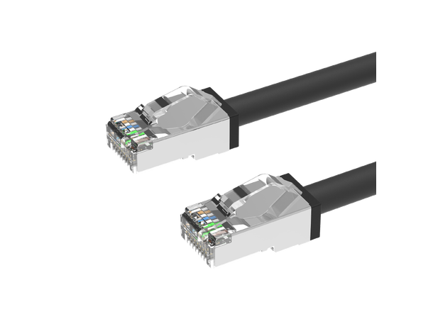 LinkIT Outdoor Patch S/FTP Cat6a 70m AWG26 | PUR | OD 6mm | Black 