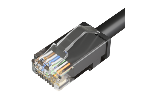 LinkIT Outdoor Patch U/UTP Cat6a 70m AWG24 | PUR | OD 6mm | Black 