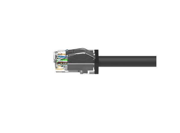 LinkIT Outdoor Patch U/UTP Cat6a 70m AWG24 | PUR | OD 6mm | Black 