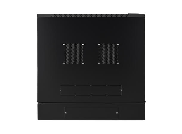 LinkIT Wall Cabinet Hinged 19' 6U Black W600xD600xH368 | Glass - Hinged frame 