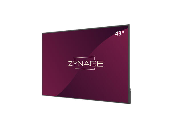 Zynage 43" 24/7 UHD 4K 500 nits USB-C 65W PD, Wifi, 3xHDMI 