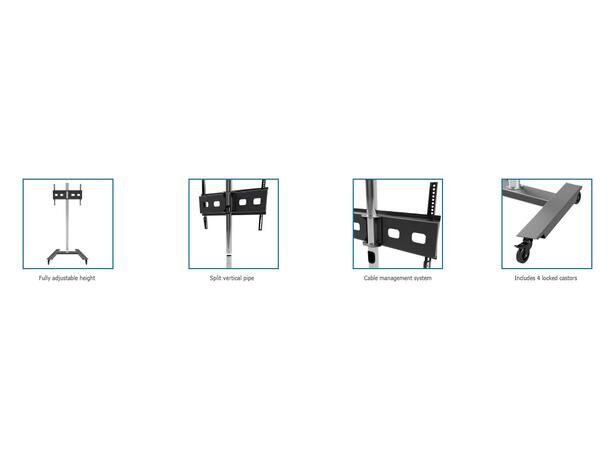 EDBAK Golvstativ TR5 42-65" | 600x400 | 80Kg 