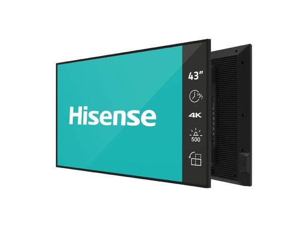 Hisense 43" 24/7 UHD 4K 500 nits Haze 25% , Wireless share , Android 11 
