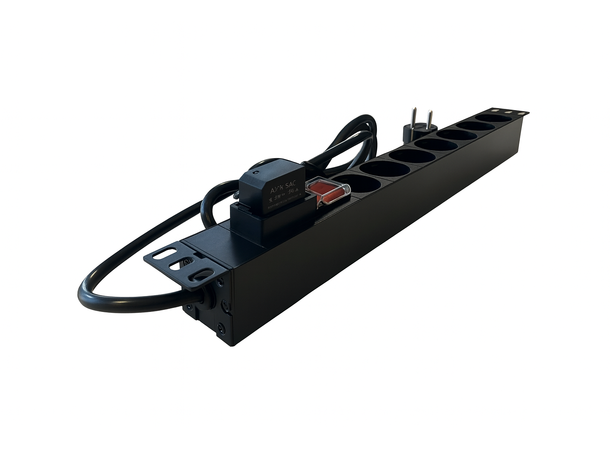 LinkIT 19" Power rail 7xCEE 7/4 2m CEE 7/7 | 16A | Surgearrest | 1U 