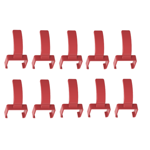LinkIT ColorFlex Cat6a clips r&#248;d ColorFlex clips 10pcs/5 pair