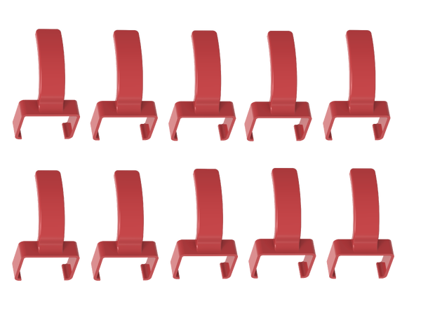LinkIT ColorFlex Cat6a clips red ColorFlex clips 10pcs/5 pair 