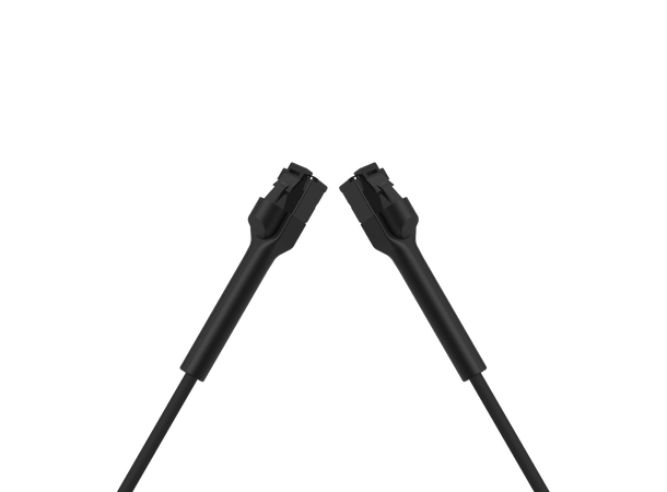 LinkIT Flexi-Boot U/UTP Cat6a svart 0.3m AWG28 | LSZH | OD 3.6mm 