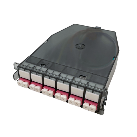 LinkIT MTP Cassette OM4 AF 12xLC low loss AF | 1xMPO connector | 12 LC