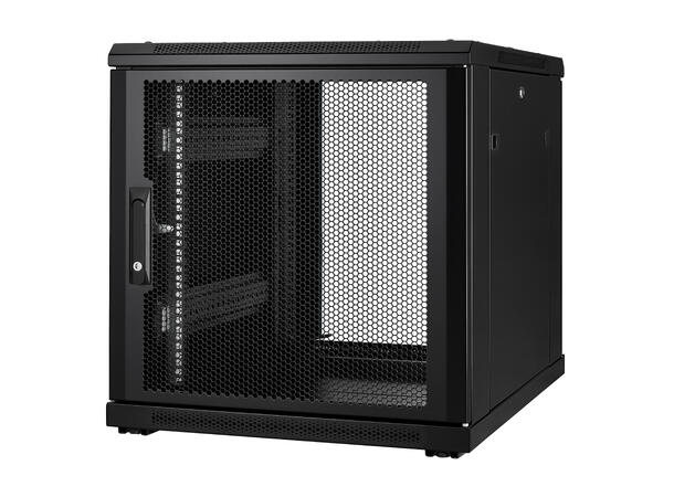 LinkIT Network Rack Cabinet 12U Black W600xD800xH649 | Glass - Perforated 