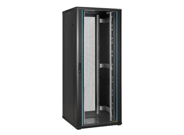LinkIT Network Rack Cabinet 42U Black W800xD800xH1983, Glass - Split Perf 