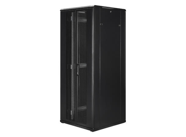 LinkIT Network Rack Cabinet 42U Black W800xD800xH1983, Glass - Split Perf 