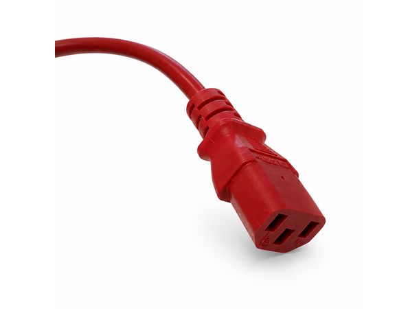 LinkIT Power Cable C13/C14 red 3m LSZH | 3 x 1,00 mm² | H05Z1Z1-F 