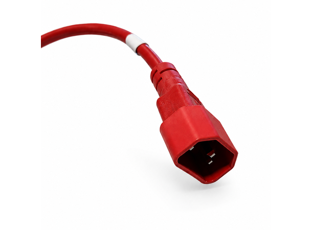 LinkIT Power Cable C13/C14 red 3m LSZH | 3 x 1,00 mm² | H05Z1Z1-F 