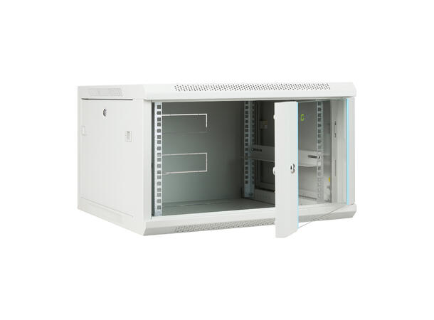 LinkIT Wall Cabinet 19' 6U Grey W600xD600xH368 |  Glass 