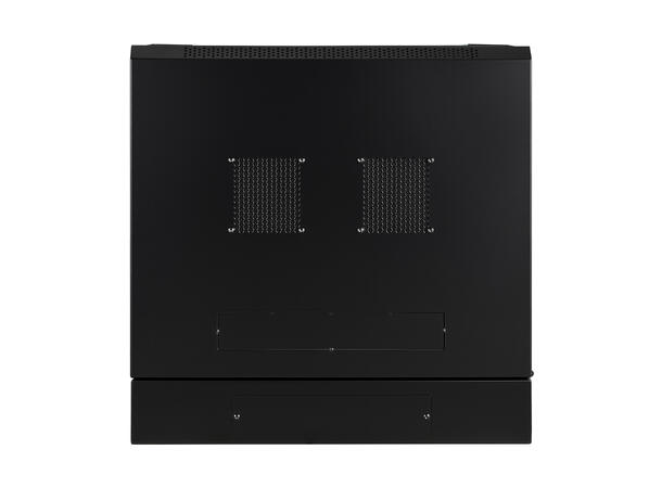 LinkIT Wall Cabinet Hinged 19' 9U Black W600xD600xH501 | Glass - Hinged frame 