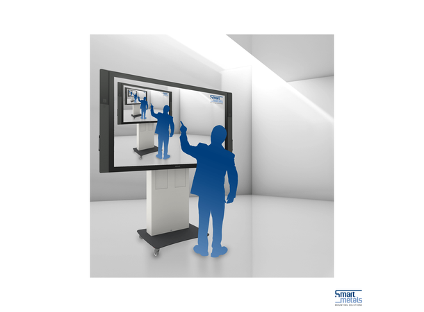 Smartmetals Motorisert tralle Hvit, 1200x600, 180Kg. 20 mm/s 