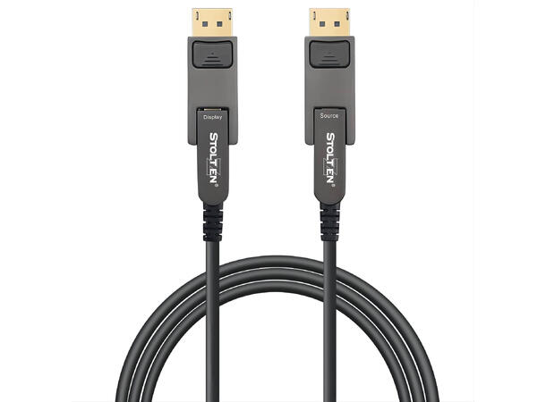 Stoltzen AOC DisplayPort 1.4 10 m 32Gbps | 8K@60 | 4K@120 | m/ Adapter 