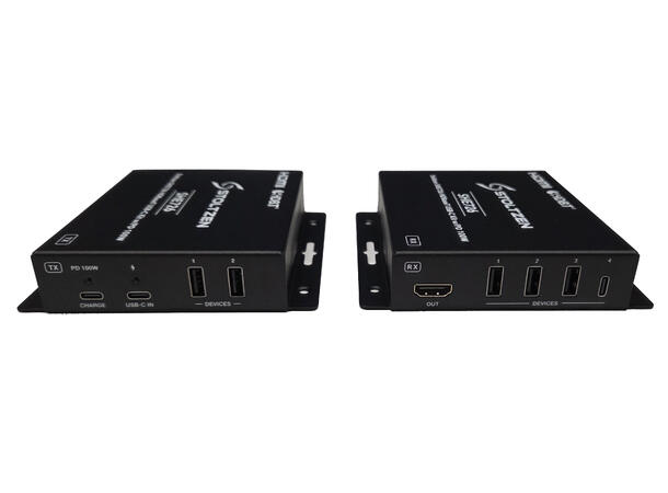 Stoltzen SHE726 HDBaseT USB-C Kit 18Gbps Support 100W PD, USB2.0, 70/40m, PoC 
