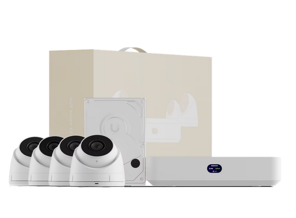 Ubiquiti UniFi Protect NVR Instant Kit 1TB Harddrive | 4 x G5 Turret Ultra 