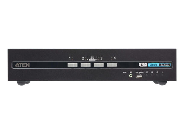 Aten Secure KVM 4-Port USB DP Dual 4K | PSD PP V4.0 | Card Reader 