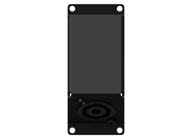 Caymon CASY104/B cover plate Black 1 space angled cover plate D-size hole 