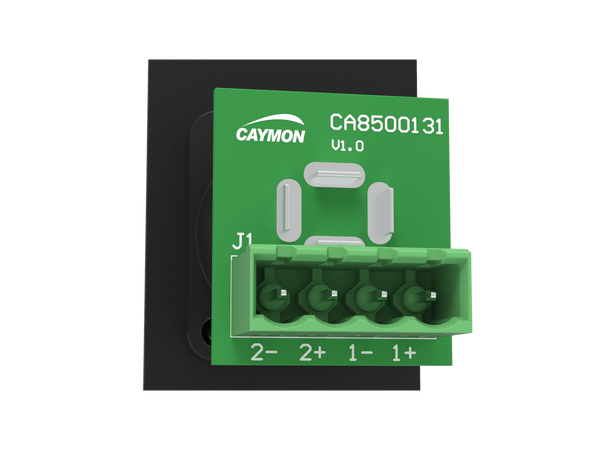 Caymon CASY104/B cover plate Black 1 space angled cover plate D-size hole