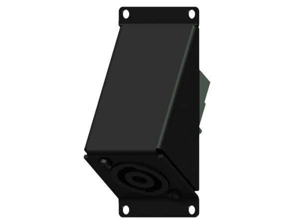 Caymon CASY104/B cover plate Black 1 space angled cover plate D-size hole 