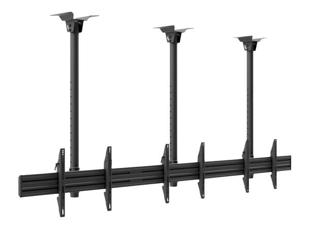 Edbak Menu Board Ceiling Mount for Three Screens 42-49", landscape 