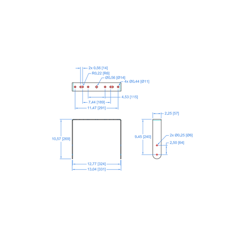 Fulcrum Acoustic UB-RX8 Black Mounting bracket RX8 Black