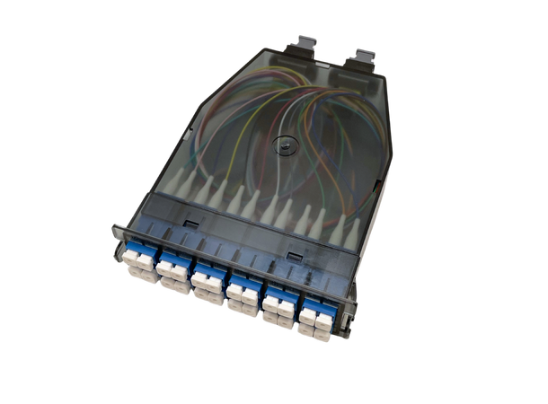 LinkIT MTP Cassette OS2 A 2x12xLC low loss A | 2xMPO connector | 2x12 LC 