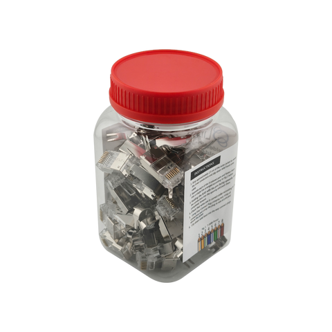 LinkIT Shielded RJ45 plug 7.0 - 8.3mm 50&#181; gold-plated | AWG23-26 | 50 pcs