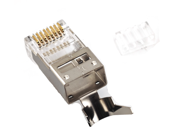 LinkIT Shielded RJ45 plug 7.0 - 8.3mm 50µ gold-plated | AWG23-26 | 50 pcs 
