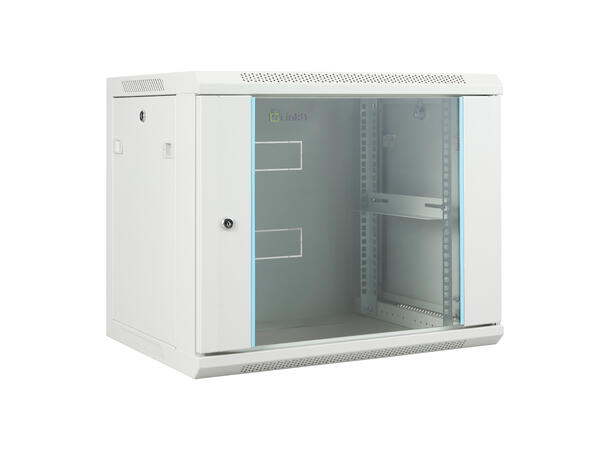 LinkIT Wall Cabinet 19' 9U Grey W600xD450xH501 |  Glass 