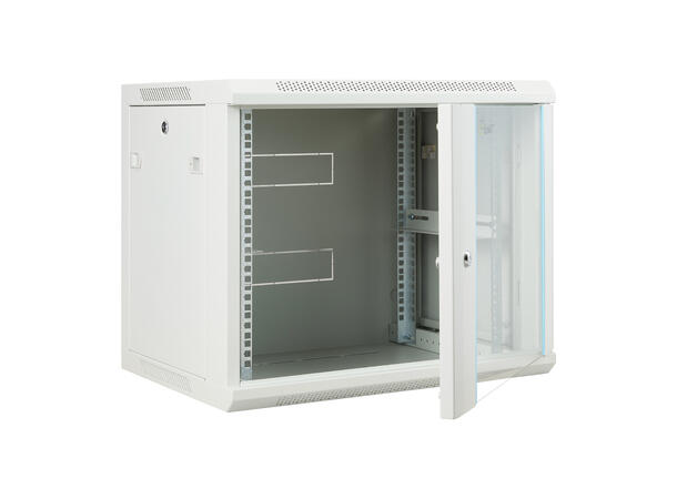 LinkIT Wall Cabinet 19' 9U Grey W600xD450xH501 |  Glass 