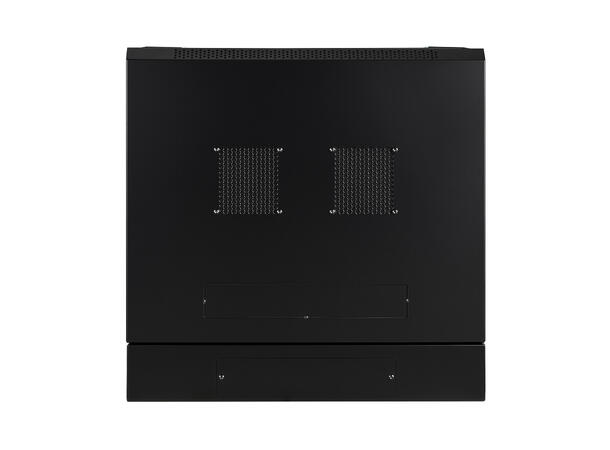 LinkIT Wall Cabinet Hinged 19' 12U Black W600xD600xH635 | Glass - Hinged frame 
