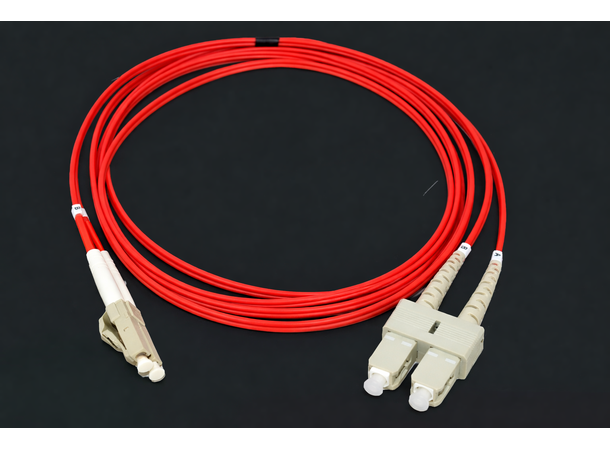 LinkIT fibersnor OM1 LC/SC 5m Duplex | MM | LSZH | RED 