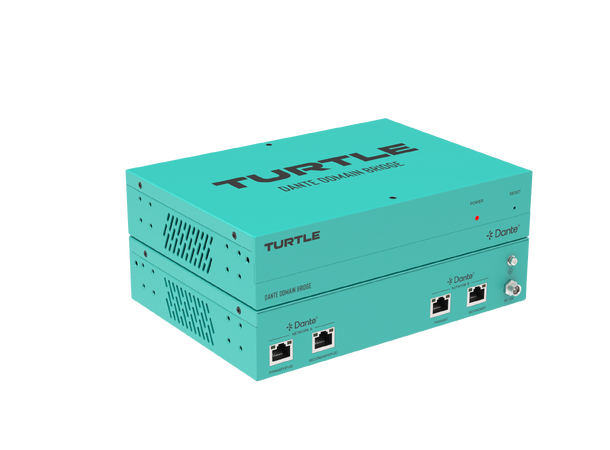 Turtle AV Dante Domain Bridge AES67 Primary/ Secondary Dante networks, lPOE 