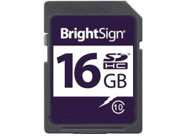 Brightsign Micro SD card 16 GB 16GB Class 10 Micro SD Memory Card 
