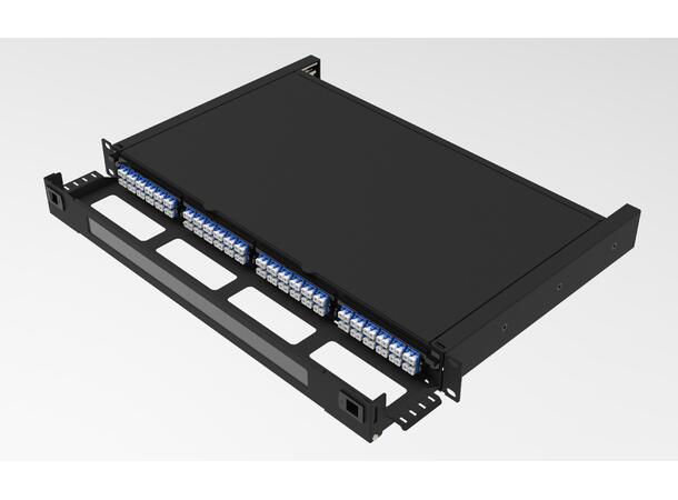LinkIT 1U MF HD Panel for MPO cassettes Unloaded | Max 96 fiber 1U 